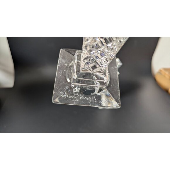 Imperial Estates Vintage Crystal Candlestick Holders Set Of 2 - Picture 11 of 16